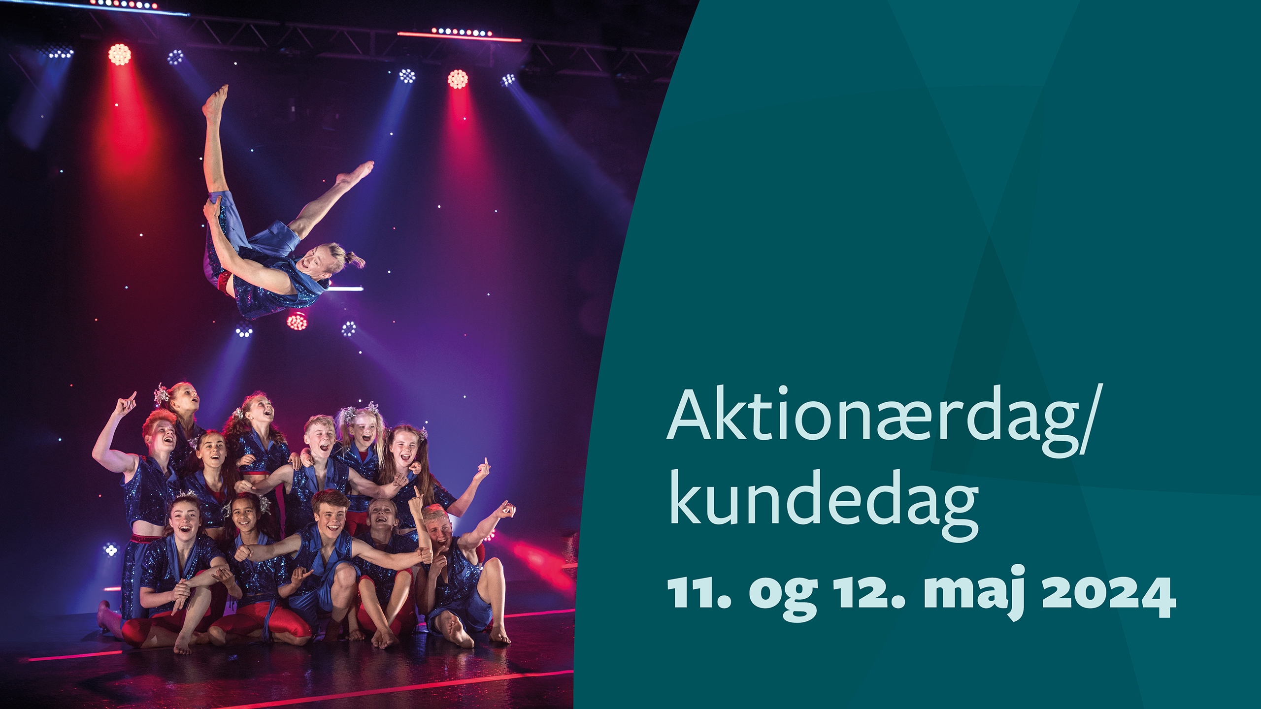 Optrædende Flying Superkids og billede af Flying Superkids-teltet set fra luften