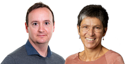 Rasmus Løfgren Ellegaard, Formuekonsulent og Tove Hjort Jensen, Formuekonsulent i Djurslands Bank. 