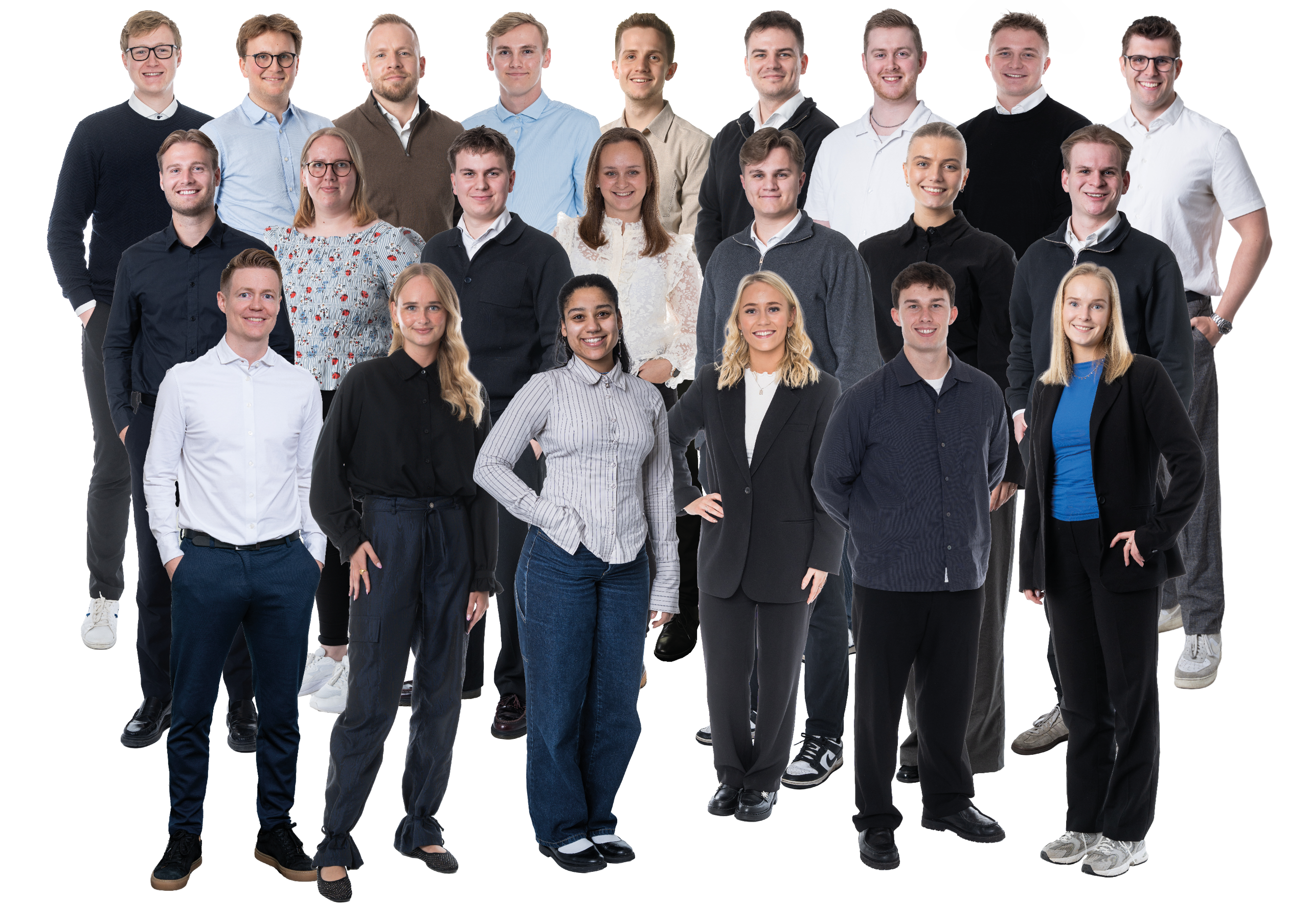Billede af Djurslands Banks UngBank-team.