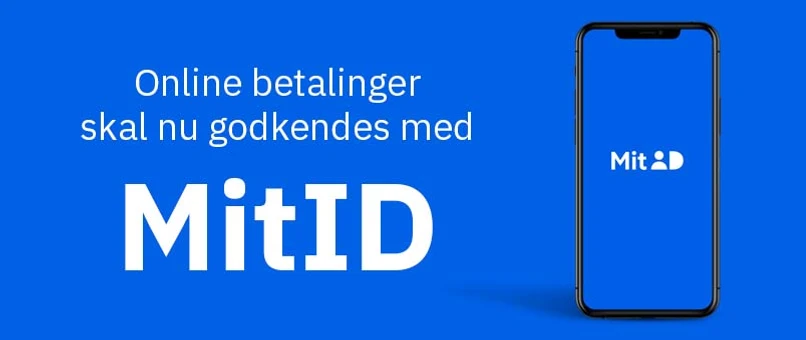 MitID logo på en mobiltelefon