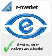 Billede af E-mærket logo.
